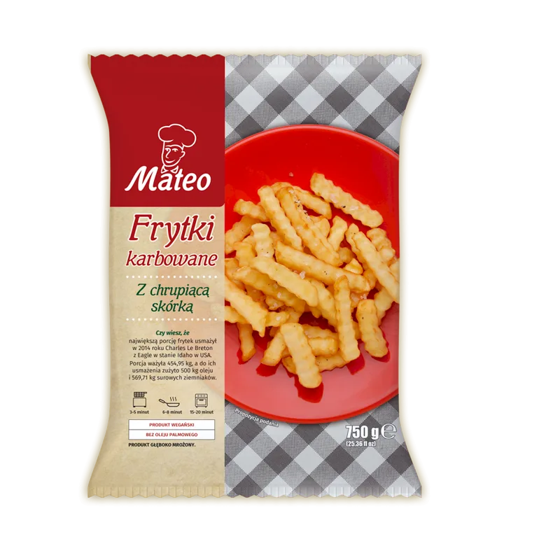 Frytki karbowane 750 g