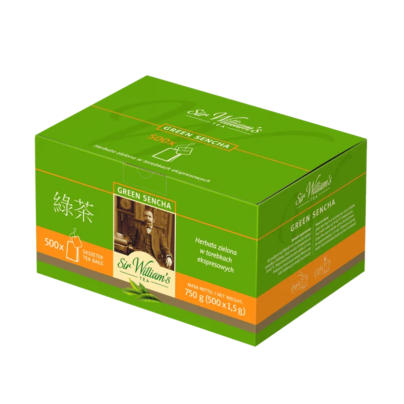 Herbata zielona sencha 50 kopert