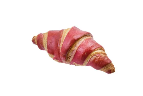 Croissant maślany dwukolorowy malinowy 90 g