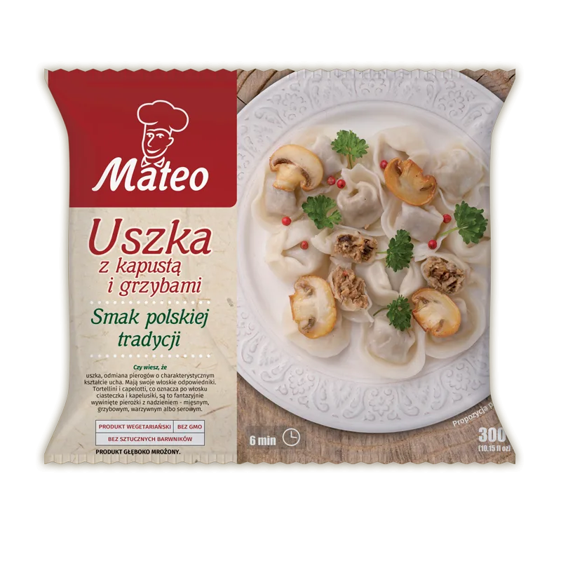 Uszka z kapustą i grzybami 300 g
