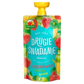 Mus owocowy 100% truskawka-jabłko-banan Drugie śniadanie 100 g