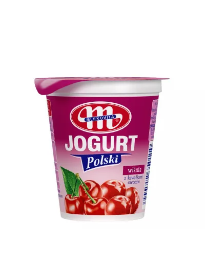 Jogurt Polski wiśniowy z kawałkami owoców 150 g