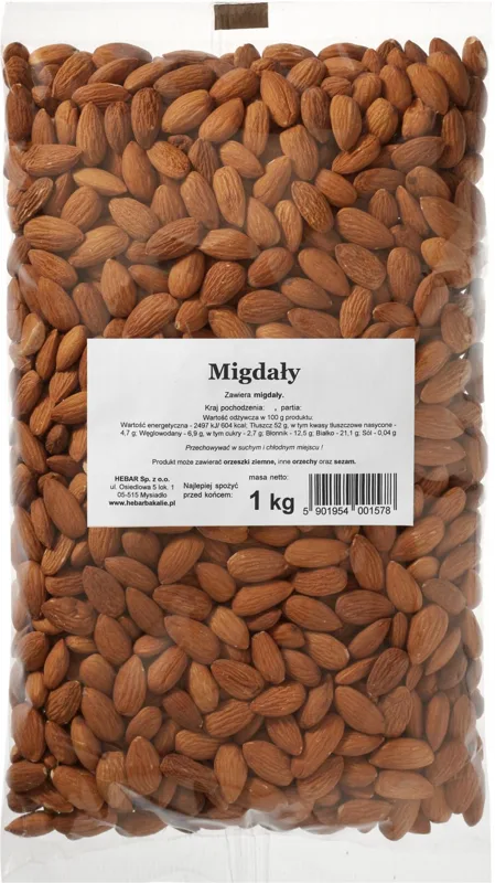 Migdały całe 1 kg