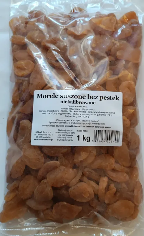 Morele suszone 1 kg