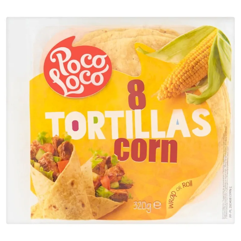 Tortilla kukurydziana 20 cm 8 szt. 320 g