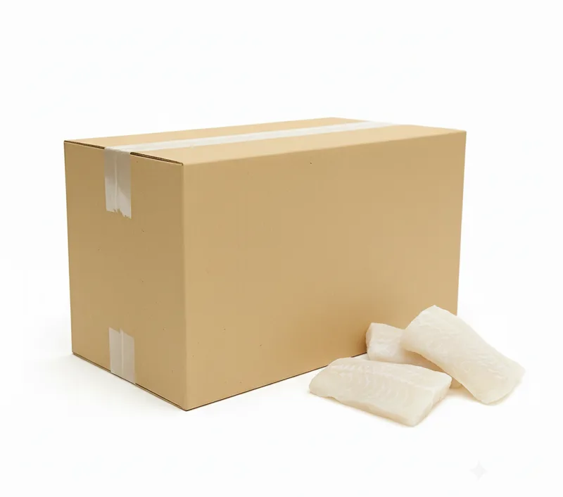 Porcje z fileta z miruny bez skóry (kostka ok. 100-110 g) IQF 8% 5 kg