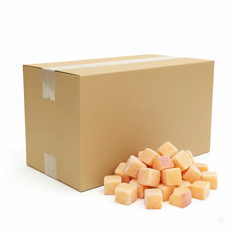 Brzoskwinia mrożona kostka 10 × 10 mm 10 kg