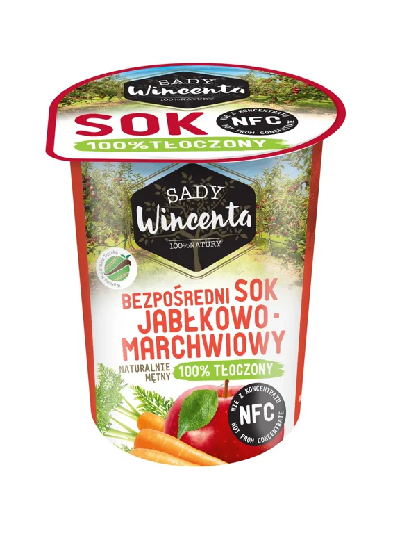Sok jabłkowo-marchwiowy 200 ml