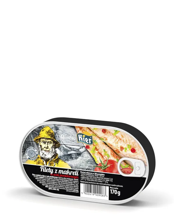 Filety z makreli w sosie pomidorowym 170 g