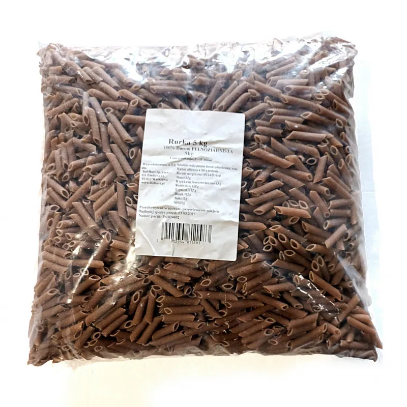 Makaron rurki (penne) pełnoziarniste durum 5 kg