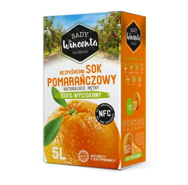Sok pomarańczowy wyciskany 5 l