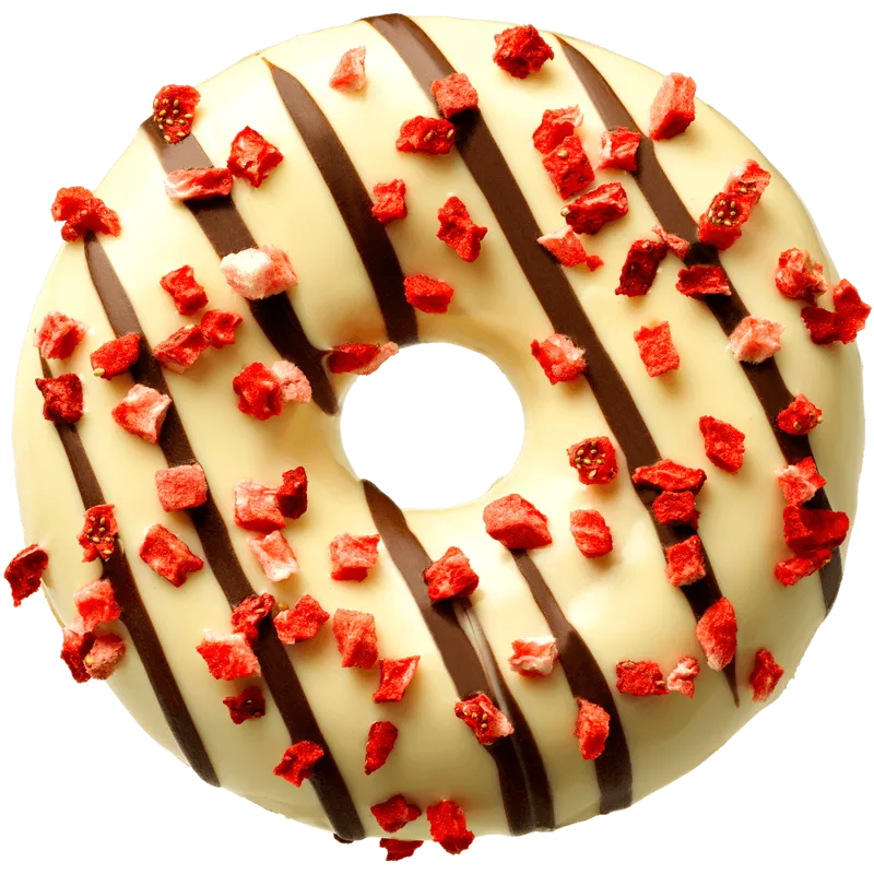 Donut z nadzieniem truskawkowym 73 g