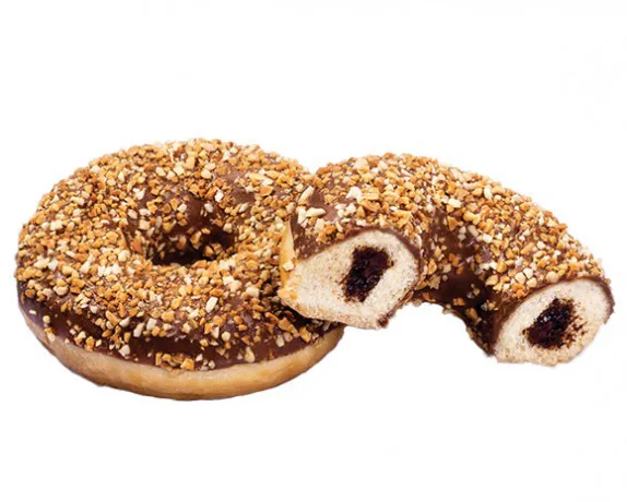 Donut z nadzieniem orzechowym 71 g