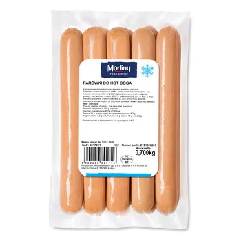 Parówki do hot doga 10 × 70 g