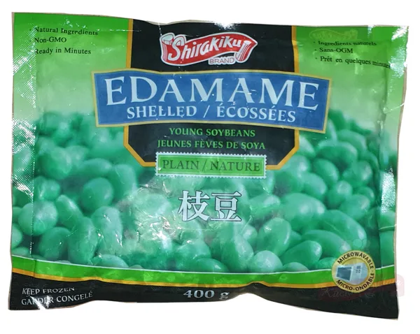 Soja edamame mukimi (łuskana), mrożona 400 g