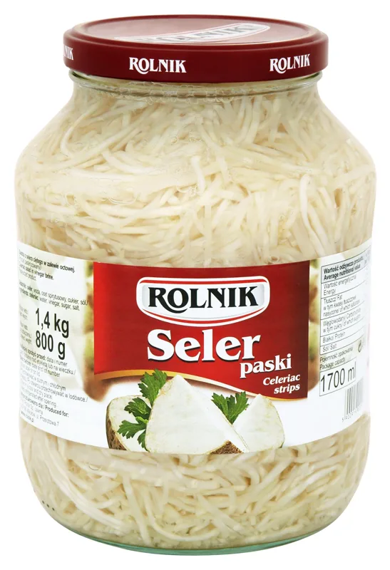 Seler paski 1,4 kg (800 g po odsączeniu)
