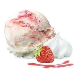 Lody bezowe z sosem truskawkowym w kuwecie 5 l