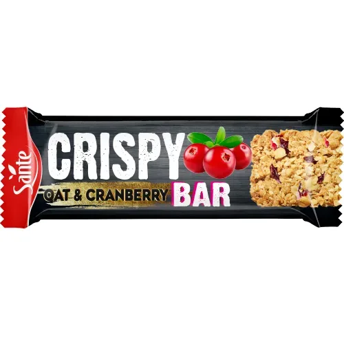 Baton granola owsiany z żurawiną Crispy Bar 40 g