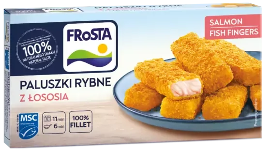 Złote paluszki rybne z łososia 270 g