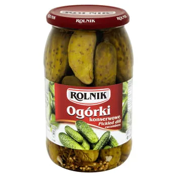 Ogórki konserwowe 900 ml (460 g po odsączeniu)