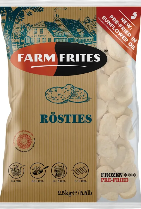 Zapiekanki ziemniaczane z cebulką Rosties 2,5 kg