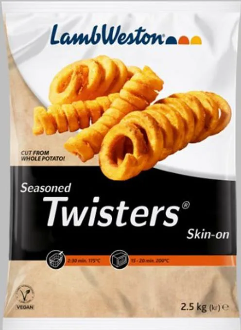 Frytki spiralne przyprawione Twisters 2,5 kg