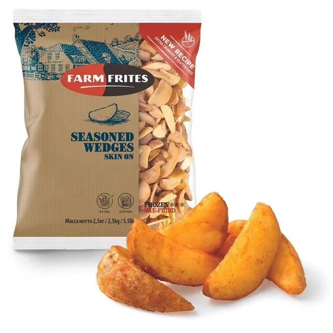 Chrupiące cząstki ziemniaka z przyprawami Seasoned Wedges ze skórką 2,5 kg