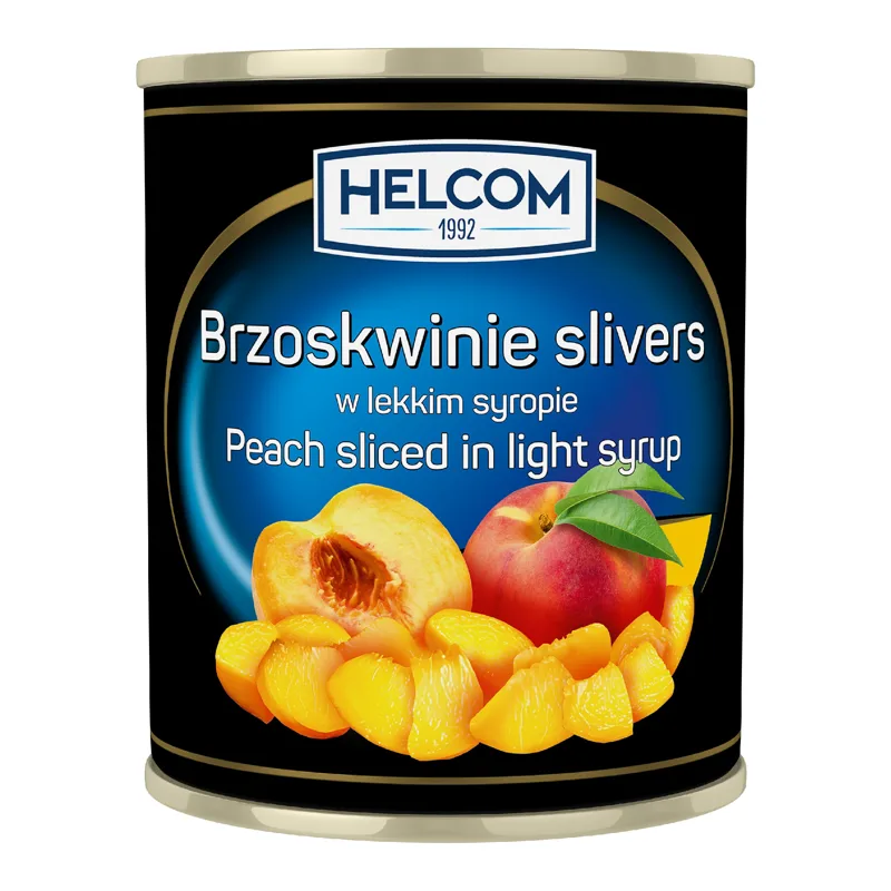 Brzoskwinia kawałki nieregularne w syropie 4,25 kg (3 kg po odsączeniu)