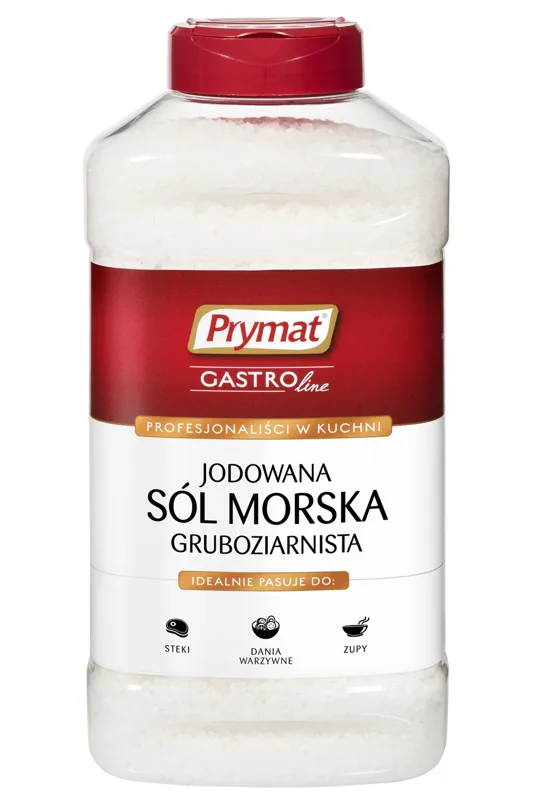 Sól morska jodowana gruboziarnista 1,8 kg