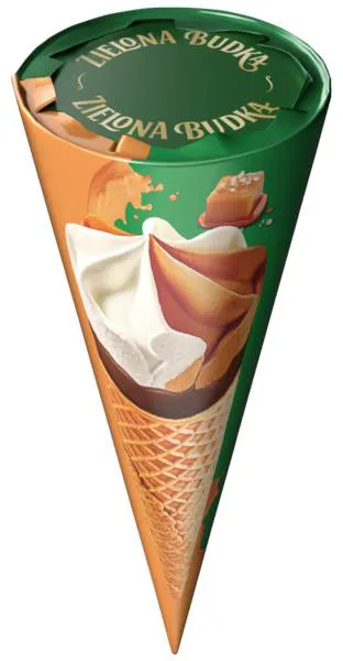 Lody w rożku śmietanka-słony karmel 110 ml