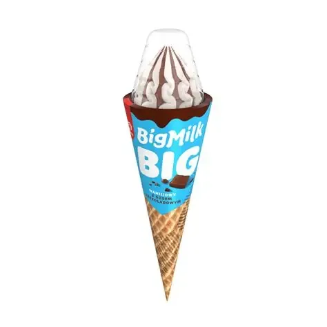 Lody w rożku ciasteczkowo-czekoladowe Big Milk 140 ml