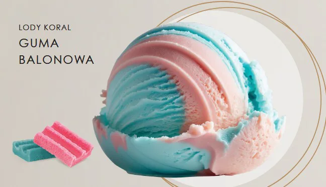 Lody o smaku gumy balonowej w kuwecie 5 l