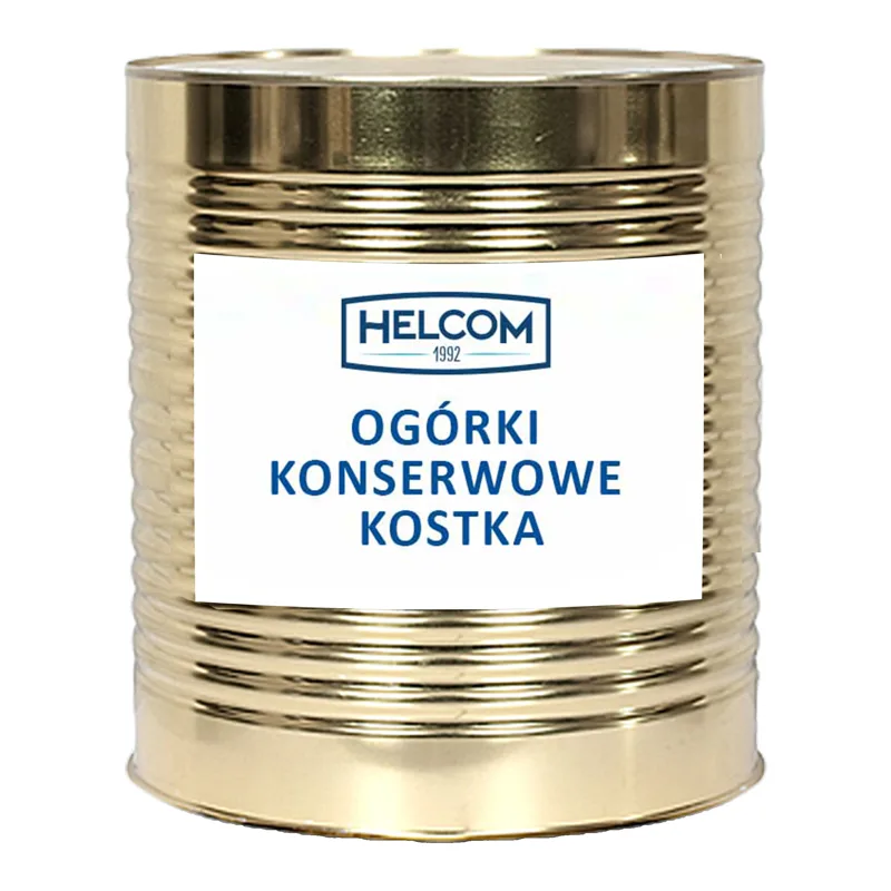 Ogórki konserwowe kostka 10 × 10 mm 10 l (6,5 kg po odsączeniu)