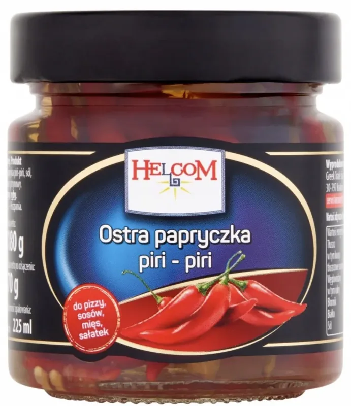 Papryczka cała ostra piri-piri 650 ml (250 g po odsączeniu)