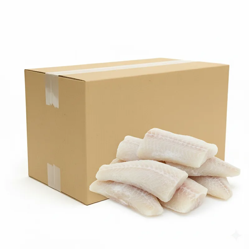 Dorsz czarny polędwice mrożone (160-180 g) 5 kg (4,5 kg bez glazury)