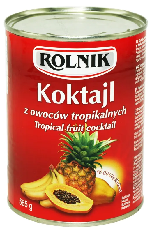 Koktajl z owoców tropikalnych 580 ml (340 g po odsączeniu)