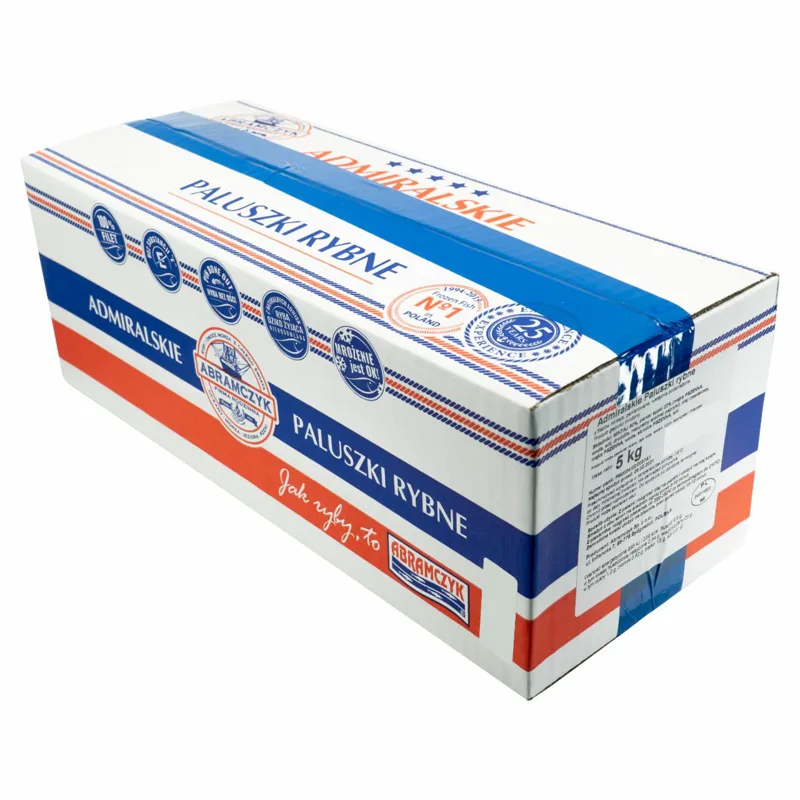 Paluszki rybne admiralskie z filetów z mintaja 5 kg