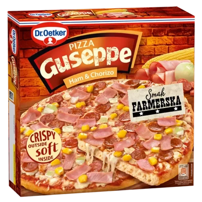 Pizza Guseppe Farmerska z szynką i chorizo 400 g