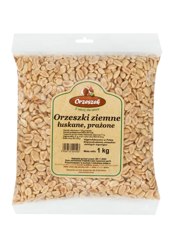 Orzechy ziemne łuskane prażone niesolone 1 kg