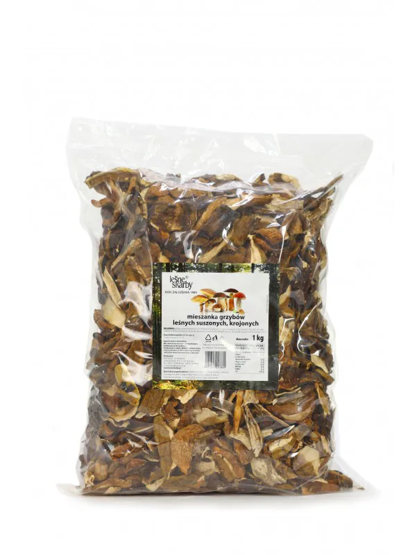 Mieszanka grzybów suszonych (podgrzybek, borowik, koźlarz, maślak) 1 kg