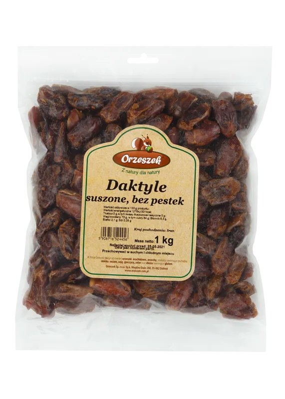 Daktyle suszone bez pestek 1 kg