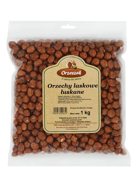 Orzechy laskowe łuskane 1 kg