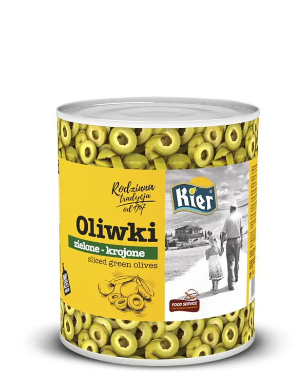 Oliwki zielone krojone 3 l (1,56 kg po odsączeniu)