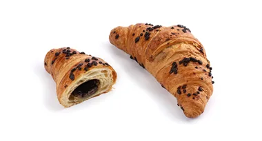 Croissant z nadzieniem z orzechów laskowych i czekoladą 95 g (60 szt.)