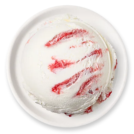 Lody o smaku białej czekolady z sosem truskawkowym w kuwecie 5 l