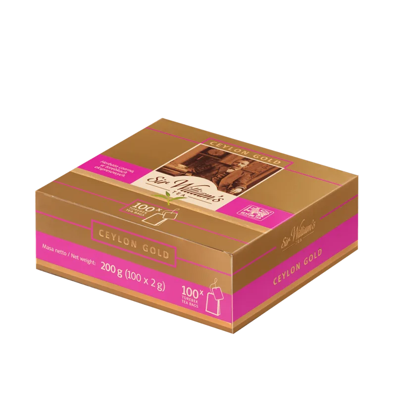 Herbata czarna Ceylon gold z zawieszką 100 szt.