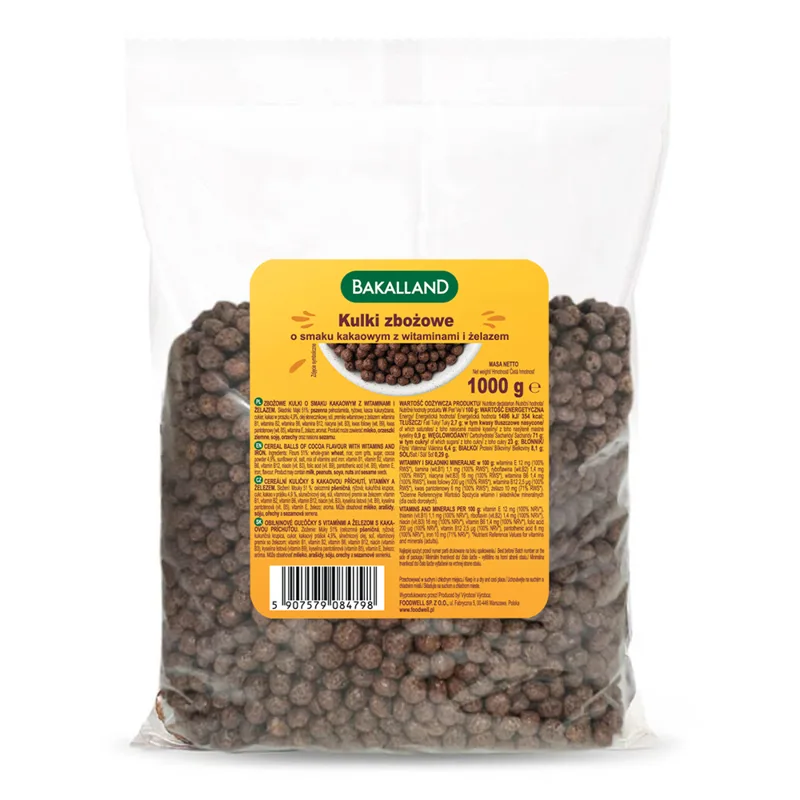 Płatki kulki kakaowe 1 kg