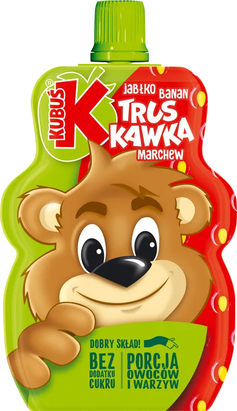 Mus jabłko, banan, truskawka, marchew 100 g