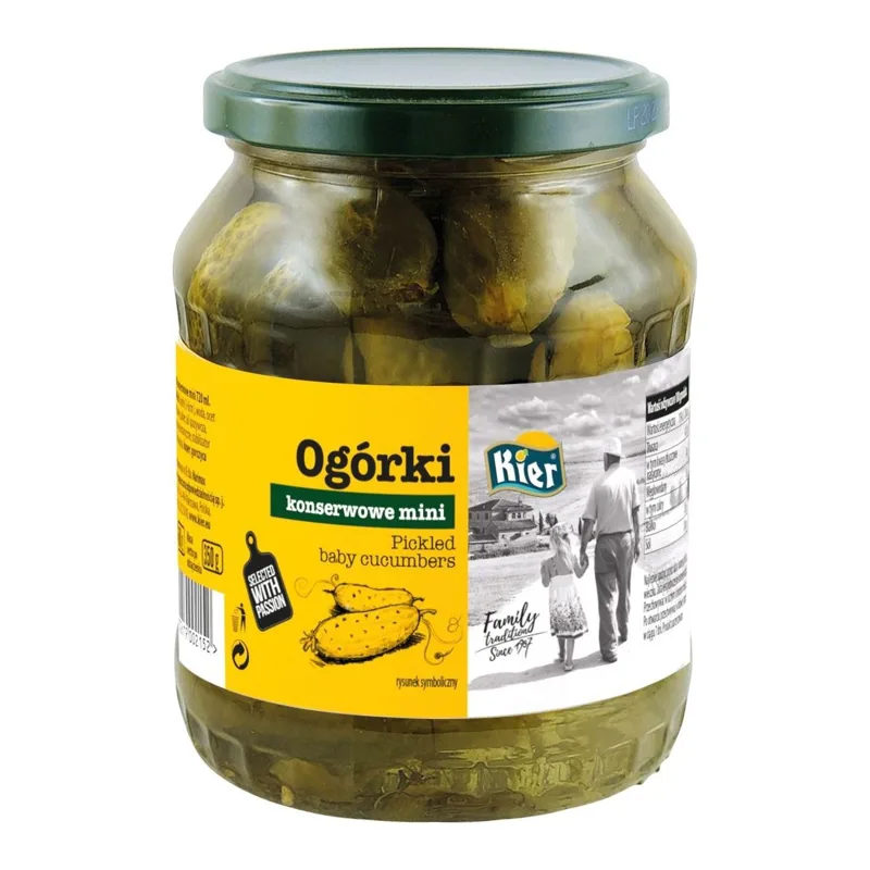 Ogórki konserwowe mini 680 g (350 g po odsączeniu)