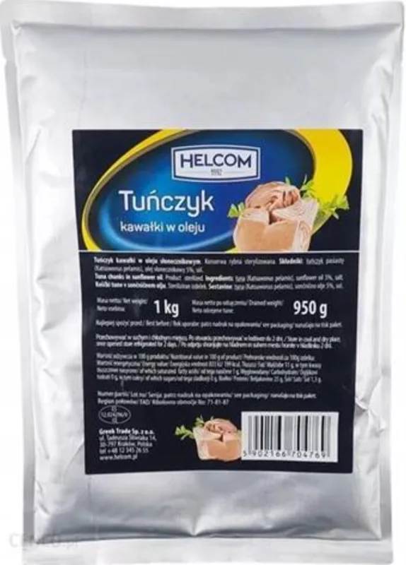 Tuńczyk kawałki w oleju vacuum 1 kg
